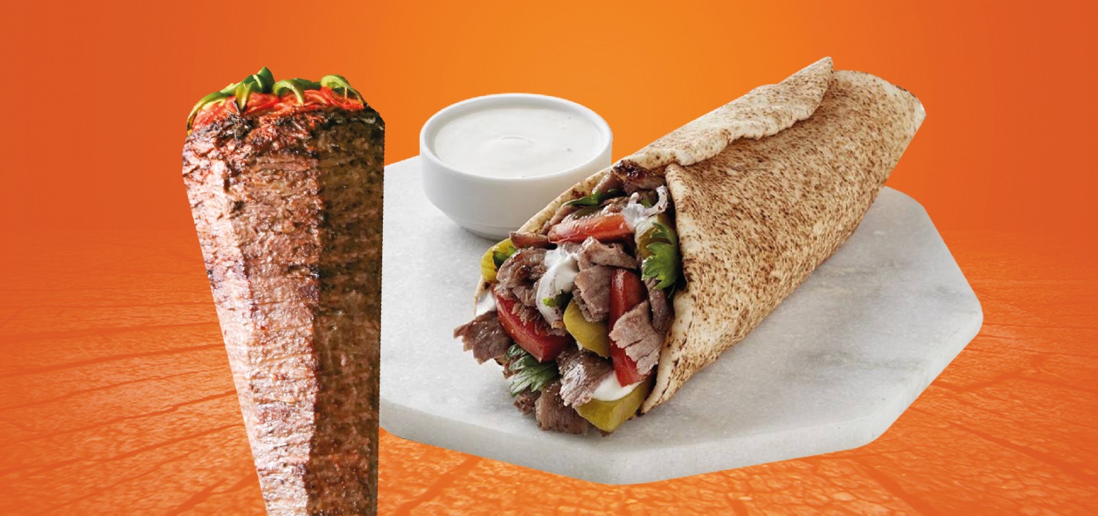 لفة شورما عجل