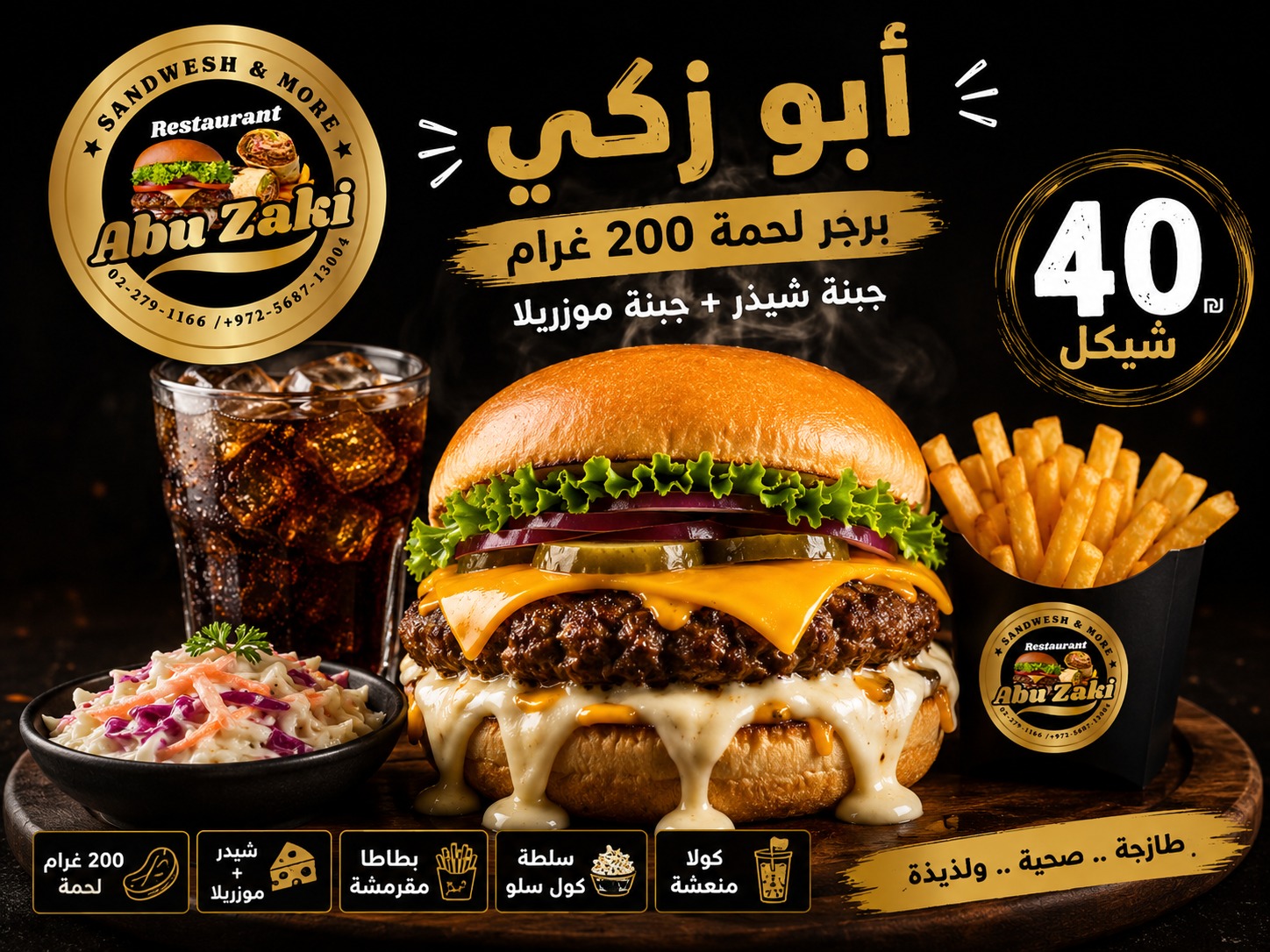 برجر ابو الزكي المميز